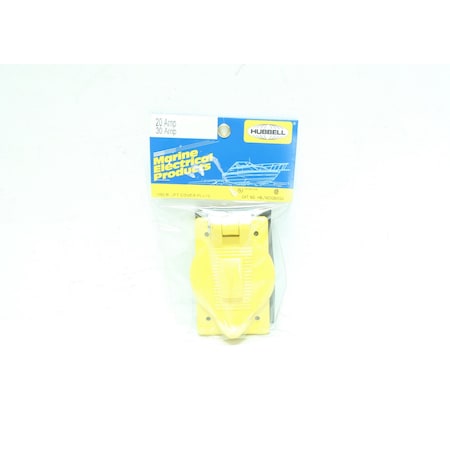 Wallplates And Boxes, Weatherproof Covers, 1-Gang, 1) 1.60 Opening, Standard Size, Yellow Polycarbonate